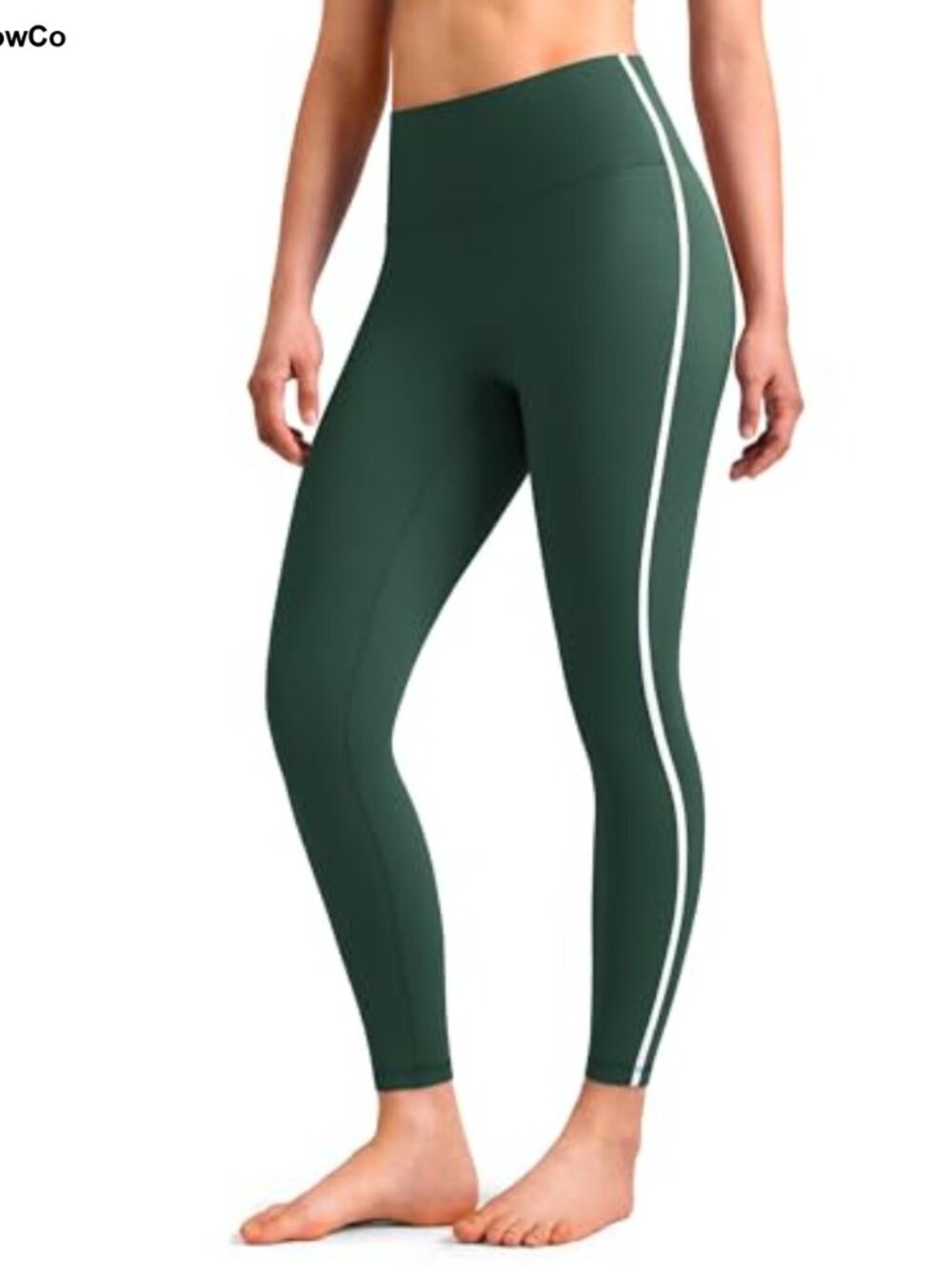 High Rise No Front Seam Yoga Leggings with Pocket 25" Inseam